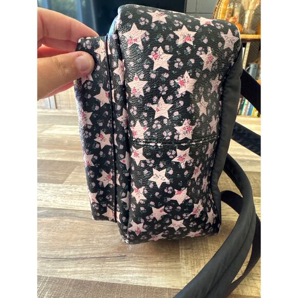 Designer Coach Mini Charlie Backpack with Star Print in Midnight Silver F29656 - Picture 7 of 8